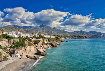 Strand in Nerja, Costa del Sol