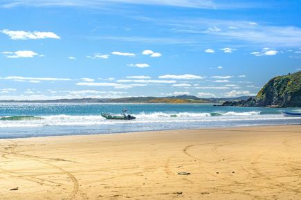 Strand auf Insel Chiloe in Chile