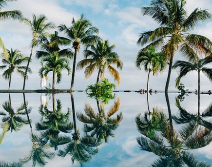 Pool auf den Seychellen