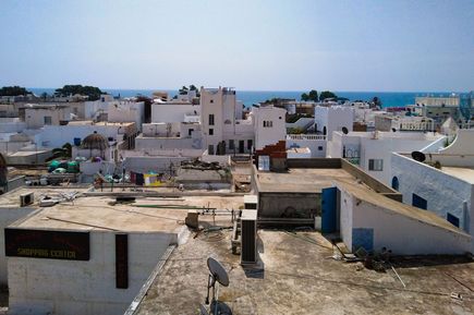 Gebäude Dächer in der Stadt Hammamet in Tunesien