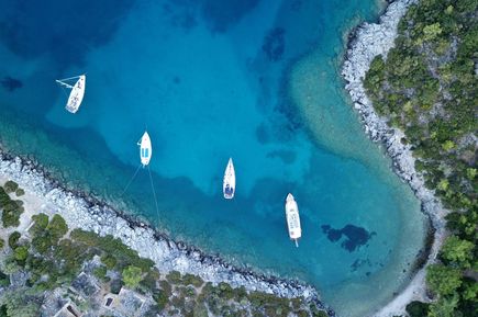 Bucht in Türkei Ferienort Bodrum