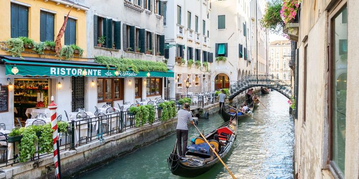 Venedig Canal Grande mit Gondeln