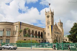 Parlamentsgebäude in der Hauptstadt Bridgetown der Karibik Insel Barbados