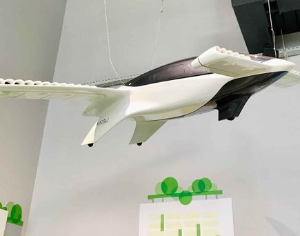 Taxi-Drohne im Campus Germany Länderpavillon Deutschland