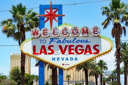 Schild Welcome to Las Vegas in USA