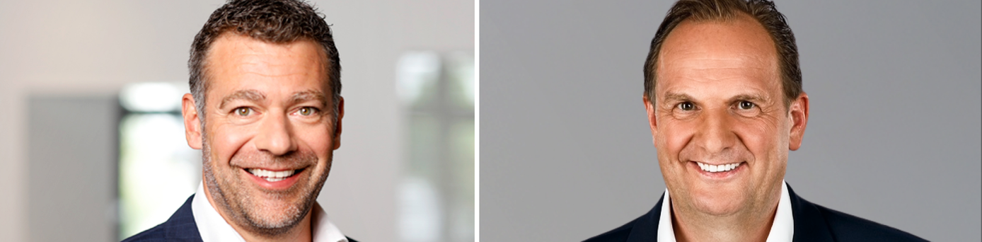 Bilder von freshcells-CEO Tom Hülser und Lufthansa City Center Chef Markus Orth