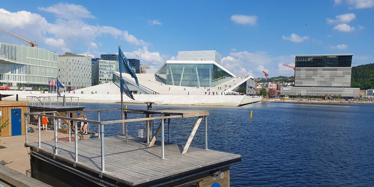 Oslo Blick auf Sauna, Oper, Munch Museum