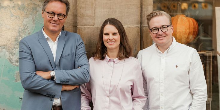 Portrait von Ralf Trilsbeek, Laura Brokamp und Matthias Lückertz
