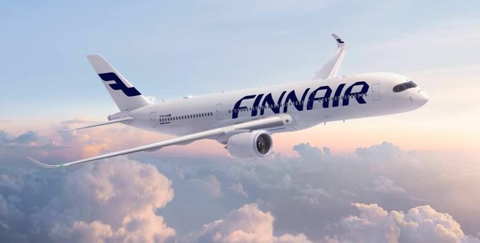 Flugzeug am Himmel © Finnair