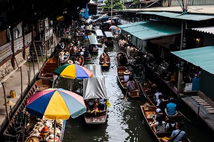 Floating Markets - schwimmende Märkte in Bangkok
