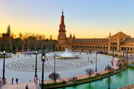 Plaza de España in Sevilla, Andalusien