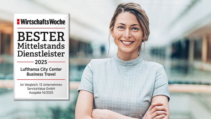 Siegel Bester Mittelstandsdienstleister 2025 Frau