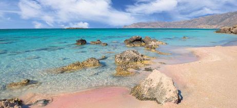 Elafonisi Beach: Rosa Strand auf Kreta