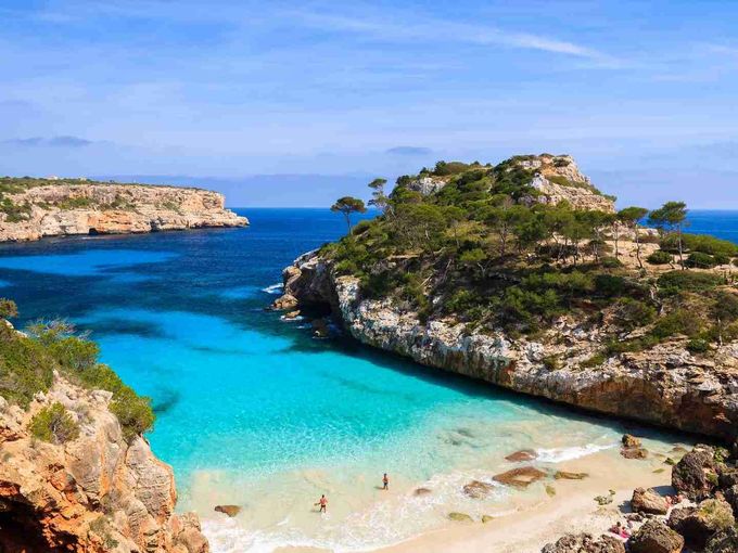 Cala des Moro an der Südostküste von Mallorca
