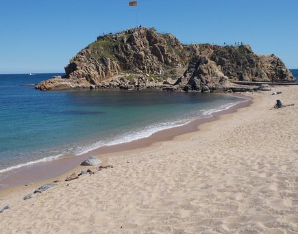Strand in Blanes, Spanien