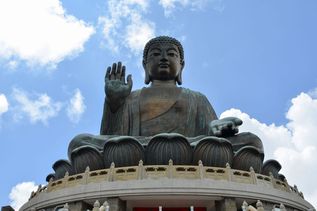 Statue Big Buddha auf Lantau Island