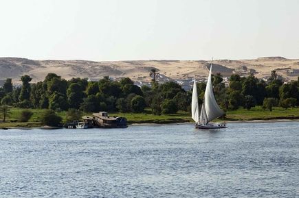 Segelschiff auf dem Nil