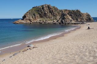 Strand in Blanes, Spanien