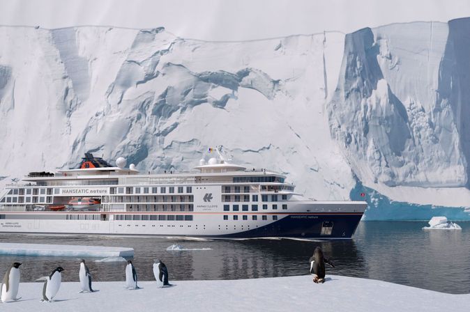 Hanseatic Nature, ein Kreuzfahrt Schiff auf Expedition