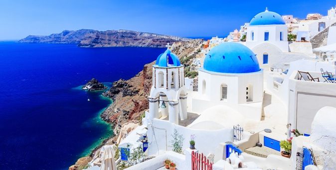 Reiseziel - Griechenland Stadt am Meer