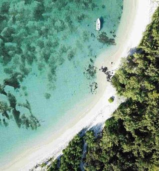 Malediven Strand von oben