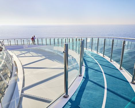 Ein Teil der Laufstrecke an Bord der Mein Schiff 7