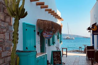 Häuser am Meer in Bodrum