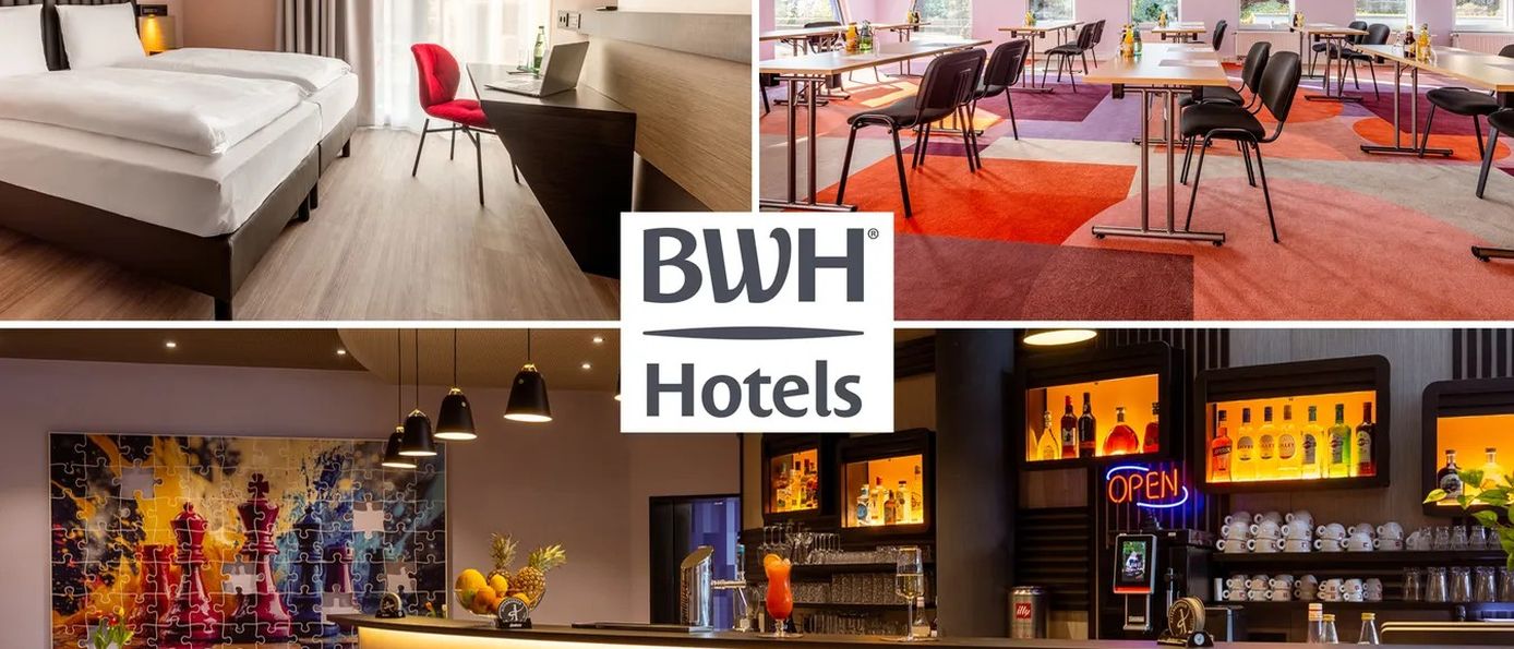 Modernes Hotelzimmer und Tagungsraum im Best Western Hotel Altenburger Land