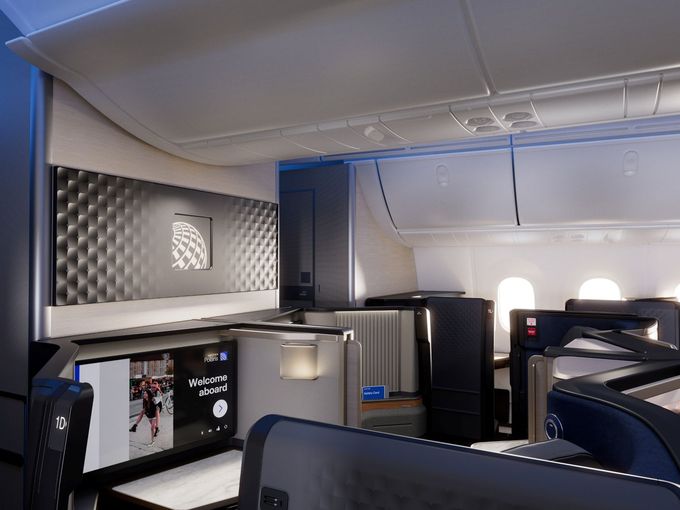 United Polaris Studio B787-9 Kabine United Airlines