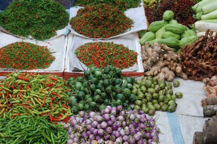 Gewürze auf einem Markt