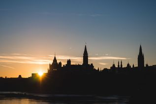 Sonnenuntergang in Ottawa