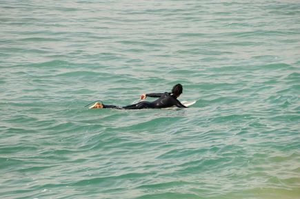 Mensch auf dem Meer in Agadir