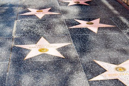 Walk of Fame - Hollywood Boulevard in USA