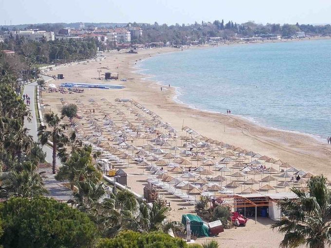 Strandblick vom Hotel Melas Resort