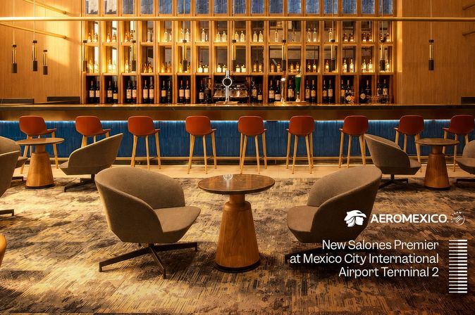 Aeromexico Neuer Salon Premier am Mexico City International Airport Terminal 2