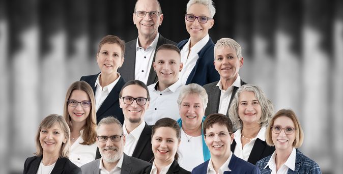 Gruppenbild Mitarbeiter Lufthansa City Center Business Travel Pforzheimer Reisebüro