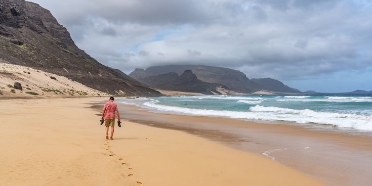 Strand von Baia das Gatas, Sao Vicente a Kap Verde Island