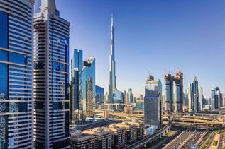 Skyline Blick auf Dubai