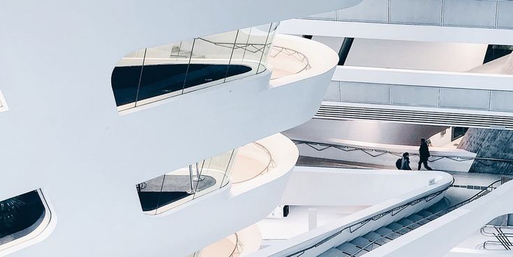 Architektonisches Gebäude von innen