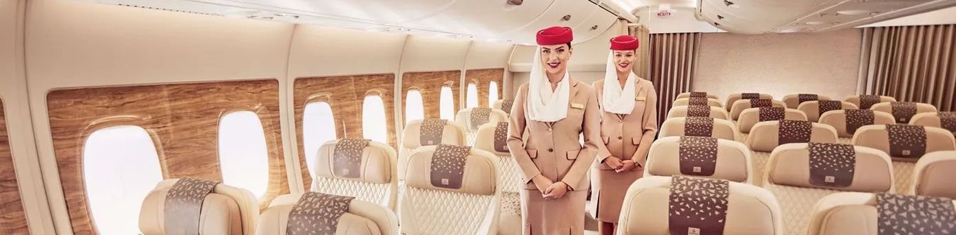 Premium-Economy-Kabine von Emirates in modernisierter Boeing 777