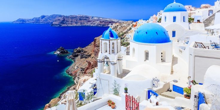griechisches Dorf am Meer