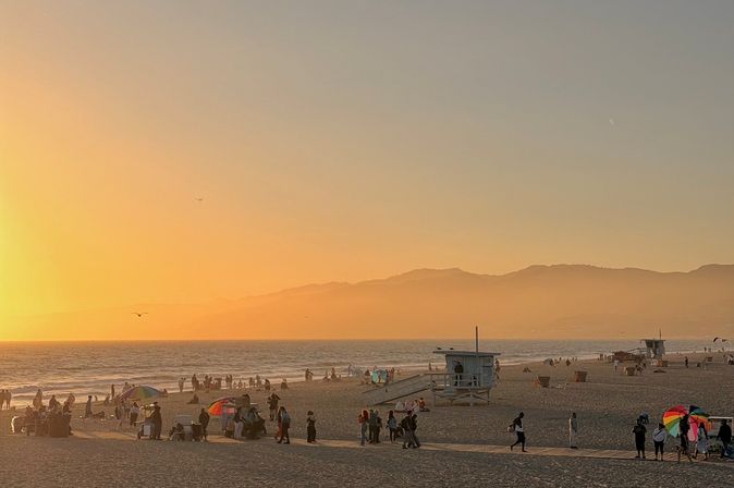 Santa Monica Beach Sunset, USA
