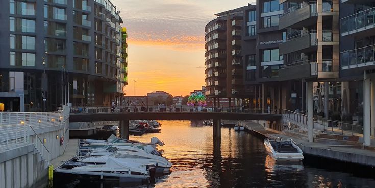 Oslo - Tjuvholmen Abendstimmung