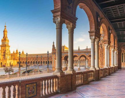 Plaza Espana in Sevilla, Andalusien