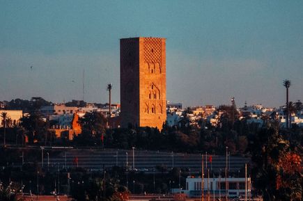 Gebäude Turm in der Stadt Rabat in Marokko