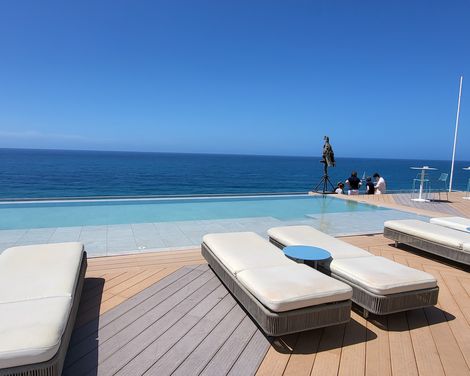 Liegen am Infinity-Pool, Jandia Playa