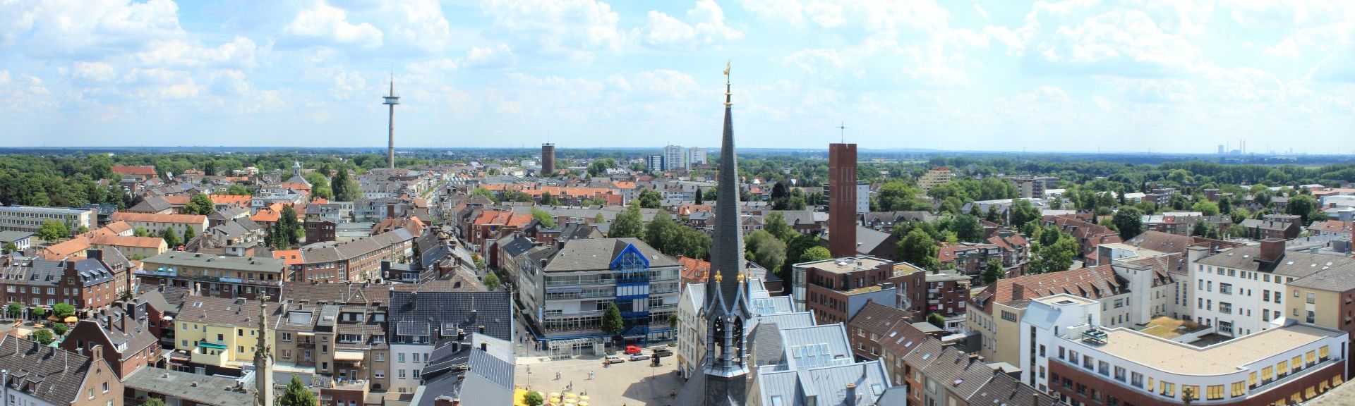 Wesel Panorama Luftaufnahme