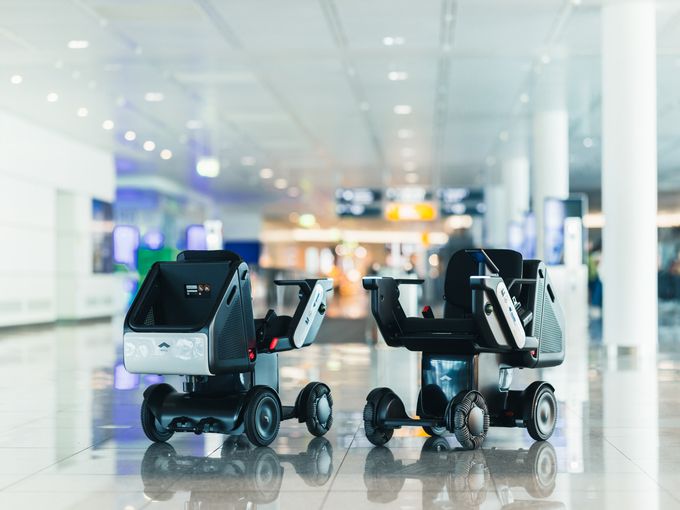 Autonome Rollstühle am Flughafen München T2