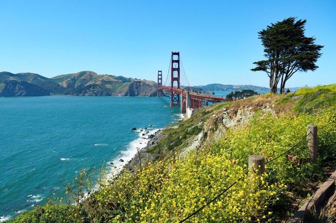Golden Gate Bridge Brücke in San Francisco USA