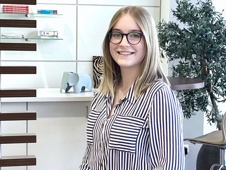 Lilian Palm, Auszubildende für Kauffrau für Büromanagement